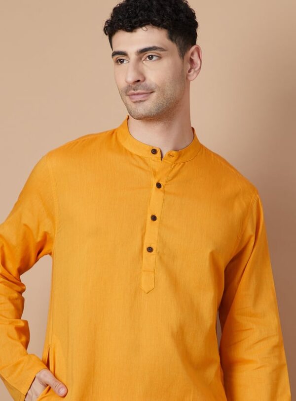 MELANGE Solid Straight Kurta - Image 4