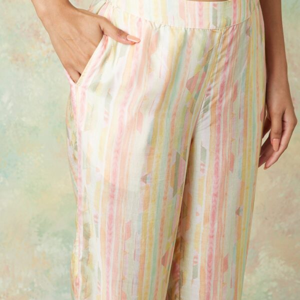 MELANGE Floral Print Straight Kurta Set - Image 6