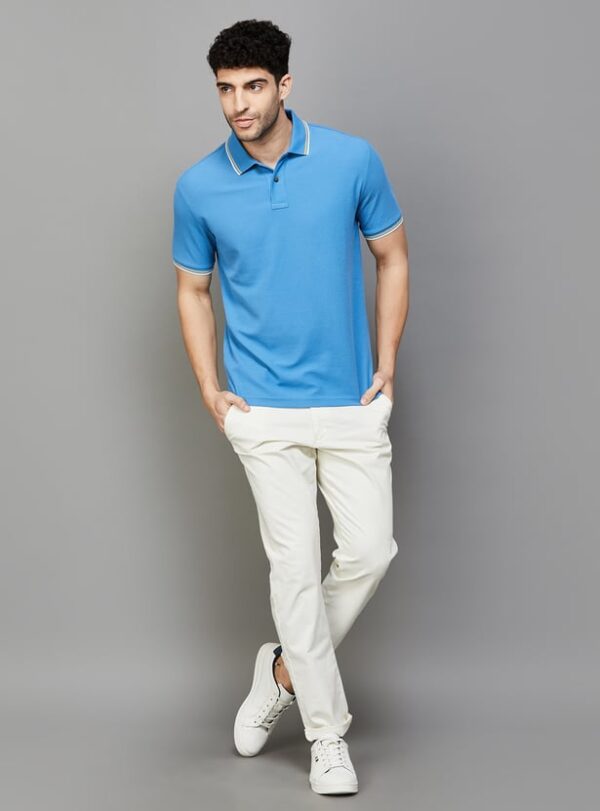 FAHRENHEIT Textured Polo T-shirt - Image 3