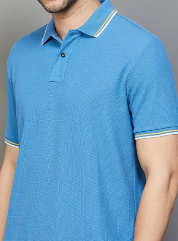 FAHRENHEIT Textured Polo T-shirt