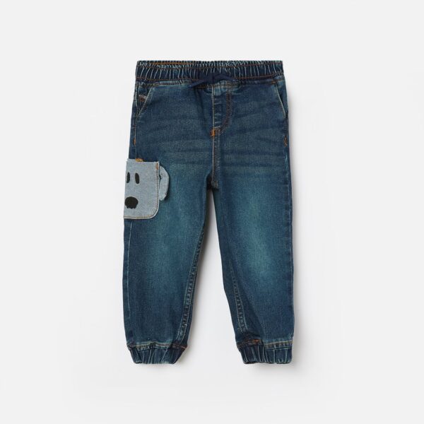 JUNIORS Patch Pocket Detail Jogger Jeans