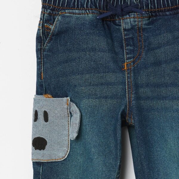 JUNIORS Patch Pocket Detail Jogger Jeans - Image 4