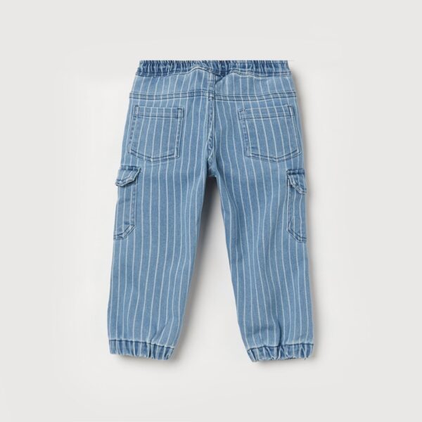 JUNIORS Striped Denim Joggers - Image 2