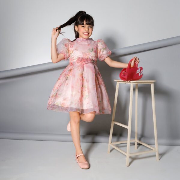 PEPPERMINT Floral Printed Puff Sleeve Dress