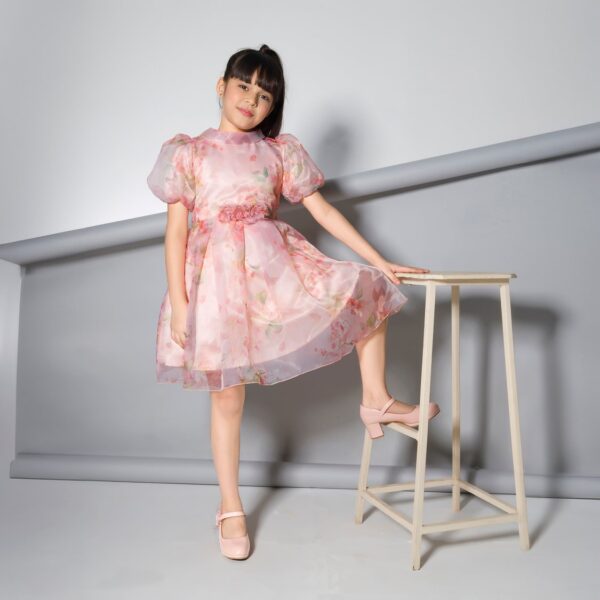 PEPPERMINT Floral Printed Puff Sleeve Dress - Image 2