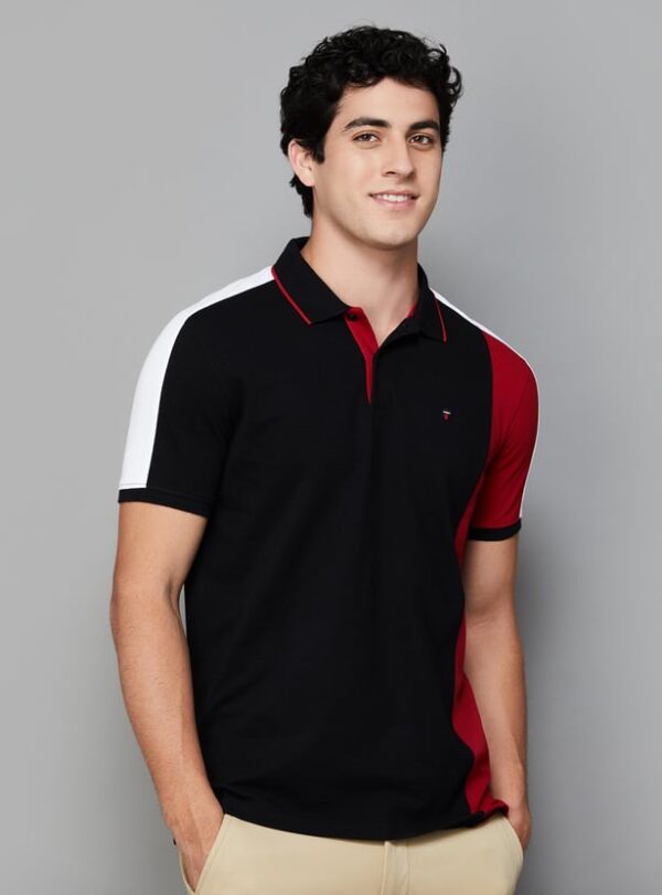 LP SPORT Colour blocked Polo T-shirt