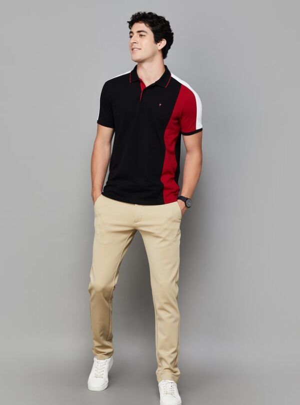 LP SPORT Colour blocked Polo T-shirt - Image 2