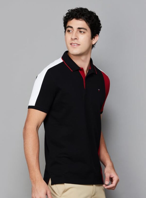 LP SPORT Colour blocked Polo T-shirt - Image 3